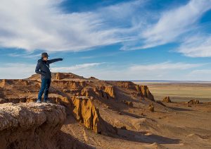 Flaming cliffs