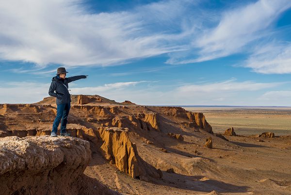 Flaming cliffs